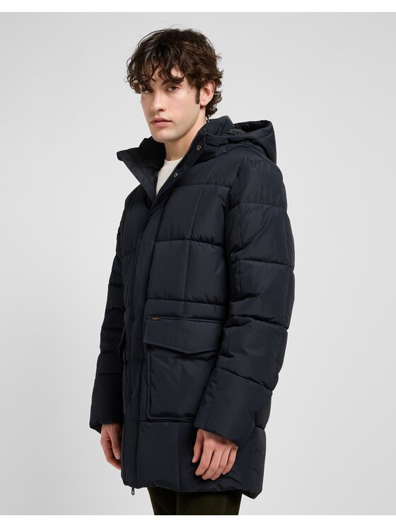 Lee Lee Kurtka zimowa Mercury Puffer Jkt Czarny Regular Fit