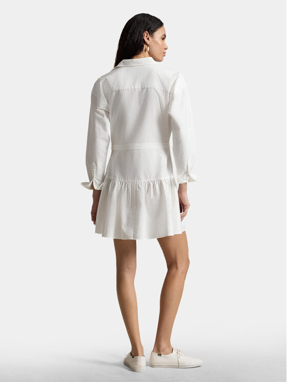 Polo Ralph Lauren Polo Ralph Lauren Rochie tip cămașă 211B22755002 Alb Regular Fit