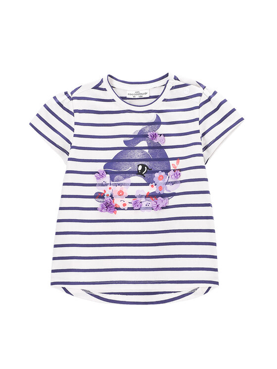 Coccodrillo T-Shirt WC5143201HGN Fioletowy Regular Fit