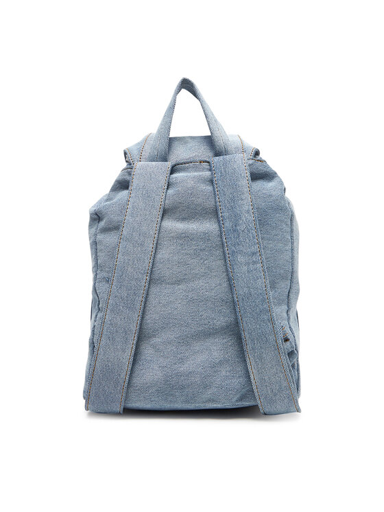 Calvin Klein Calvin Klein Nahrbtnik Denim Luna Mini Flap Backpack LV04F3216G Svetlo modra