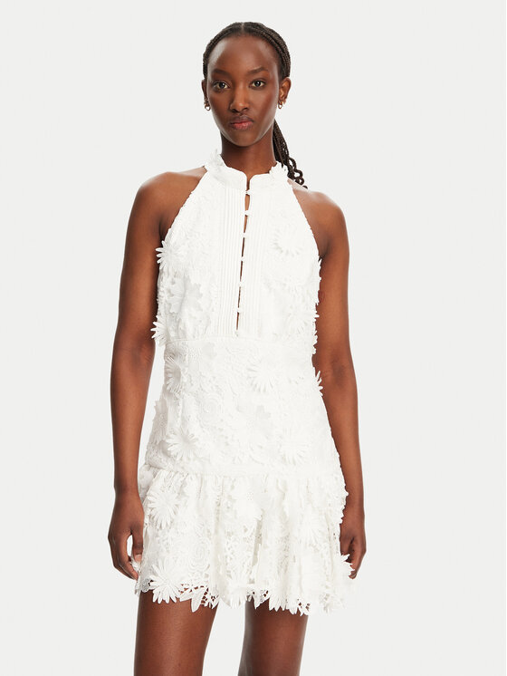 Bardot Bardot Rochie cocktail Remy 59845DB Alb Slim Fit