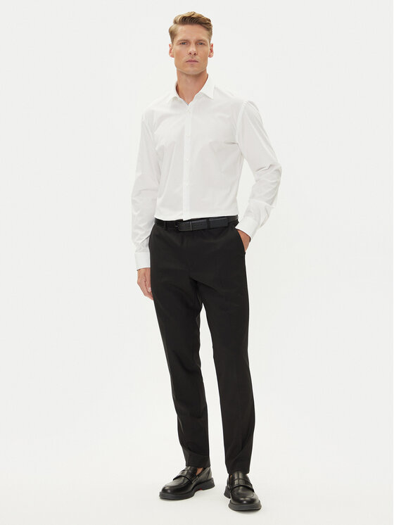 HUGO HUGO Koszula Koey 50544922 Biały Slim Fit