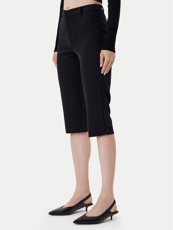 ONLY ONLY Pantaloni capri Gitta 15349571 Negru Slim Fit