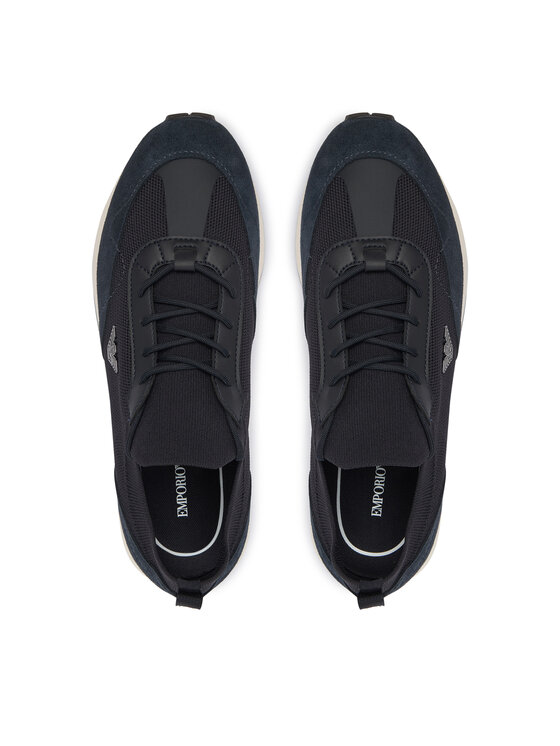 Emporio Armani Emporio Armani Sneakersy EM003739 AF19724 Granatowy