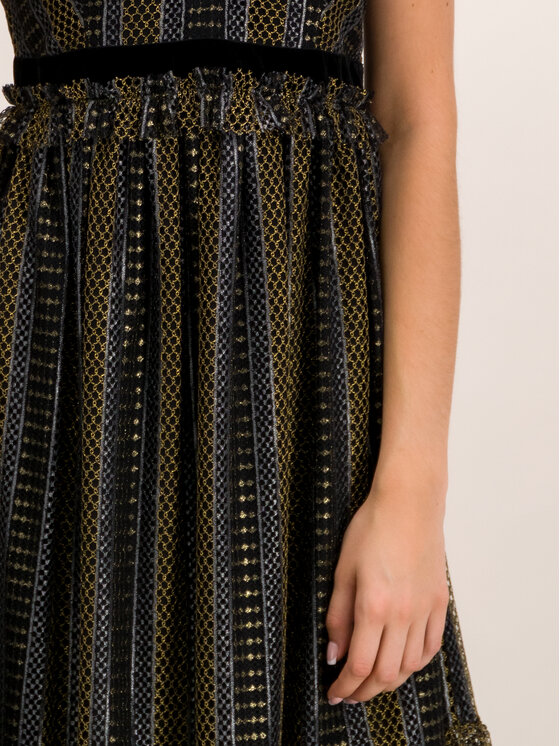 TWINSET TWINSET Коктейлна рокля 192TT2361 Черен Regular Fit