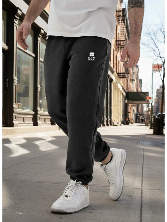 Good Luck Good Luck Spodnie dresowe Wygodne po domu spacer do auta 129938 Szary Regular Fit