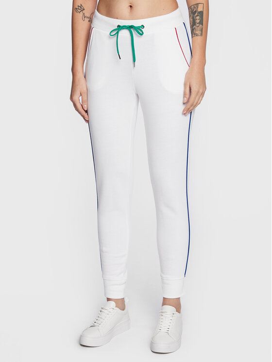 United Colors Of Benetton United Colors Of Benetton Melegítő alsó 3J68P0472 Fehér Regular Fit