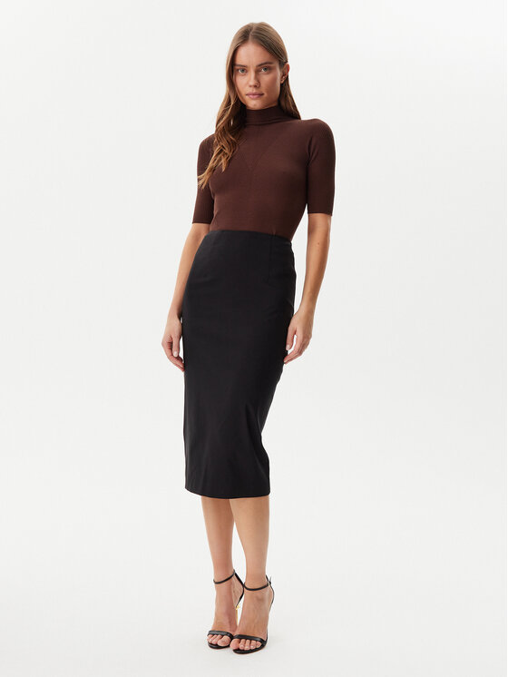 Guess Guess Spódnica ołówkowa W5GD93 WGMR2 Czarny Slim Fit