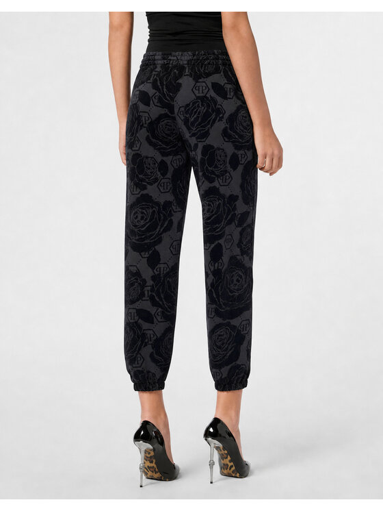 PHILIPP PLEIN PHILIPP PLEIN Teplákové kalhoty 31057 Černá Jogger Fit