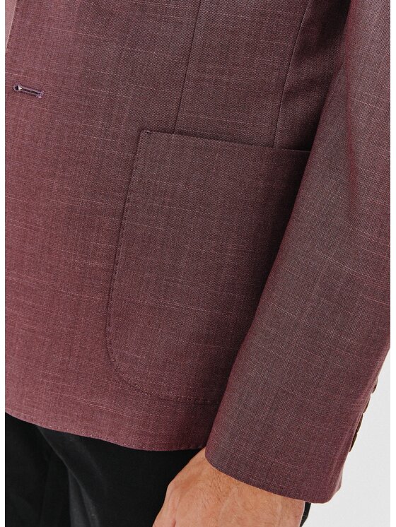 Pako Lorente Pako Lorente Marynarka P24WF-3X-017 Bordowy Slim Fit