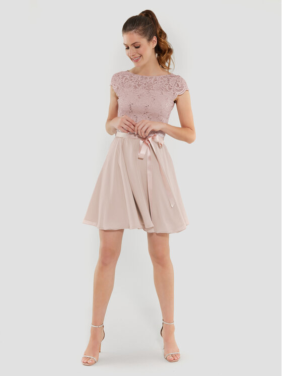 Swing Swing Коктейлна рокля 77760510 Розов Regular Fit