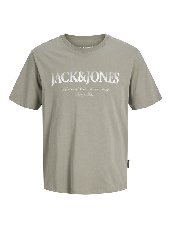 Jack & Jones Jack & Jones Тишърт Evin 12290173 Сив Regular Fit