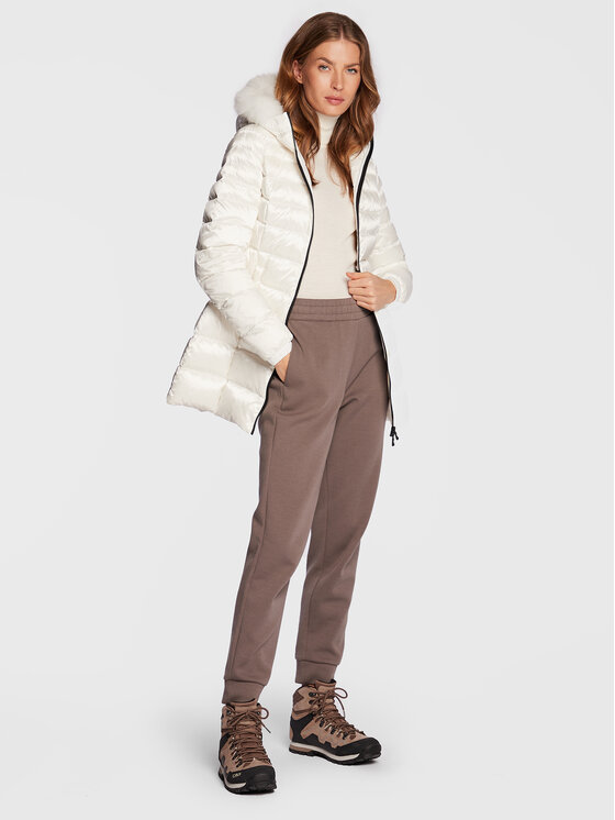 RefrigiWear RefrigiWear Pūkinė striukė Mead W98101 RA0035 Balta Slim Fit
