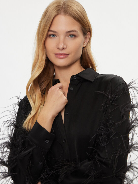MICHAEL Michael Kors MICHAEL Michael Kors Marškiniai MH340KH99G Juoda Regular Fit