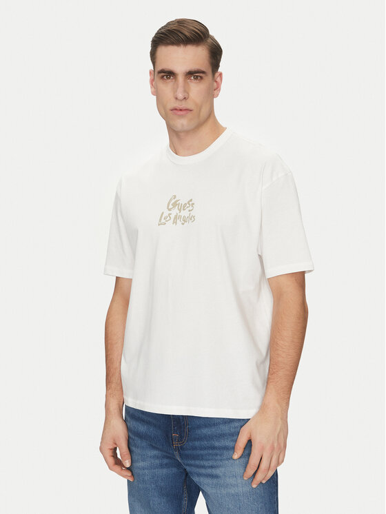 Guess Tričko 172901 Biela Classic Fit