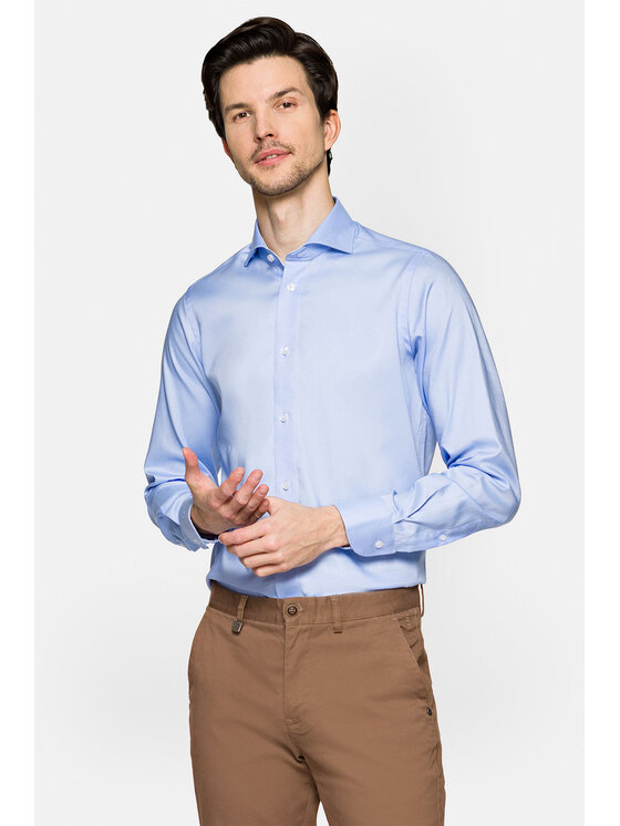 Lancerto Lancerto Koszula Martina KO073122000007 Błękitny Slim Fit