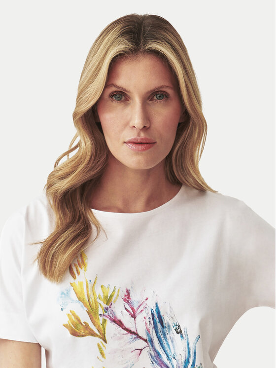 Tatuum Tatuum T-shirt Lali 1 T2409.114 Bianco Regular Fit