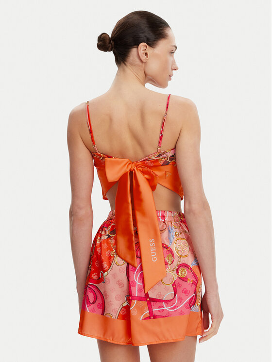 Guess Guess Topiņš E5GH02 WH4V0 Oranžs Regular Fit