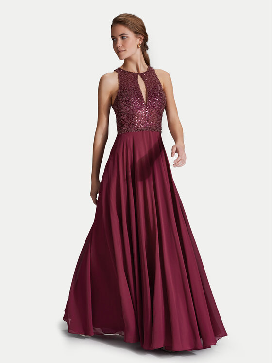 Hey Kyla Hey Kyla Abendkleid 5AI053HK Dunkelrot Regular Fit