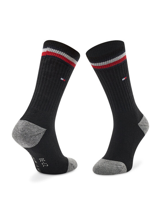 Tommy Hilfiger Tommy Hilfiger 2er-Set hohe Kindersocken 100001500 Schwarz