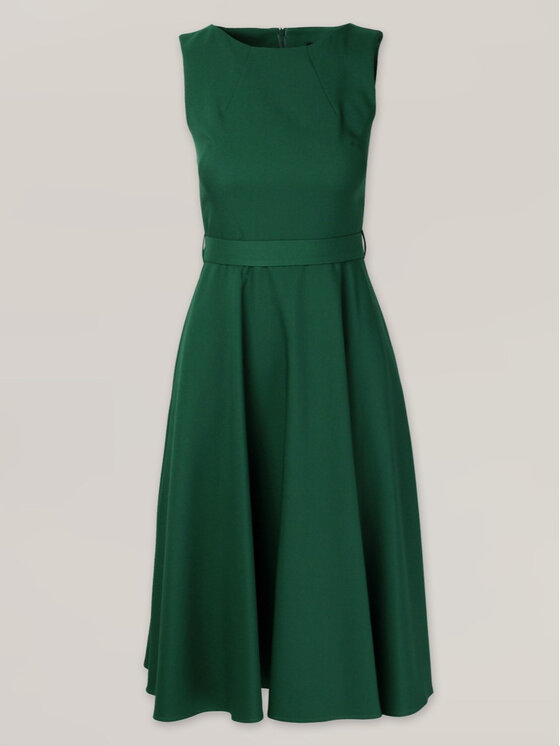 Willsoor Willsoor Sukienka koktajlowa 67609 Zielony A-Line Fit