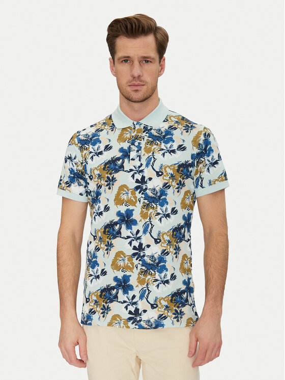Blend Blend Polo marškinėliai 20718253 Mėlyna Regular Fit