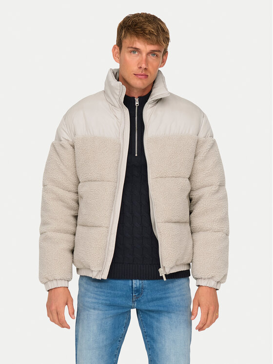 Only & Sons Zimné bundy 22030456 Béžová Regular Fit