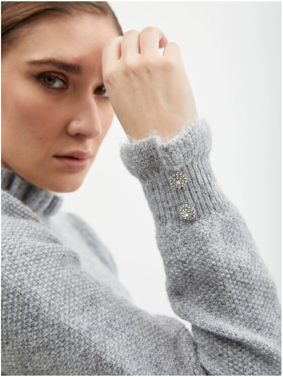 Orsay Orsay Sweter 507476-692000__XL Szary Regular Fit