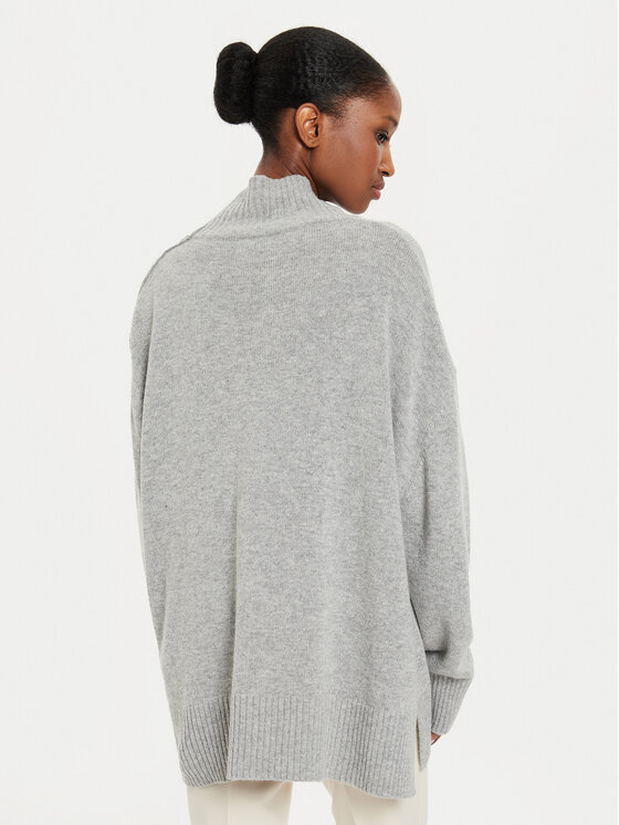 Kontatto Kontatto Rollkragenpullover 3M0170 Grau Relaxed Fit