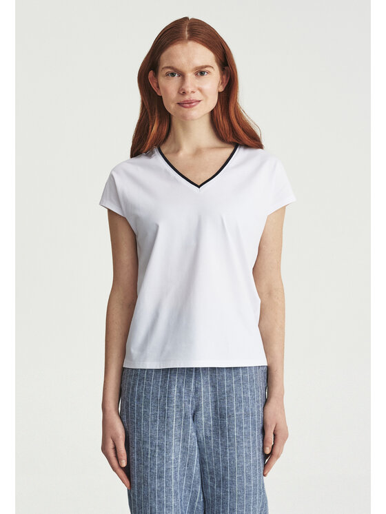 TATUUM TATUUM Bluzka LONA 1 Biały Classic Fit