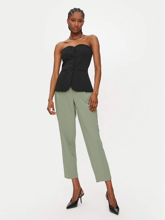 ViCOLO ViCOLO Marškinėliai TS0098 Juoda Slim Fit