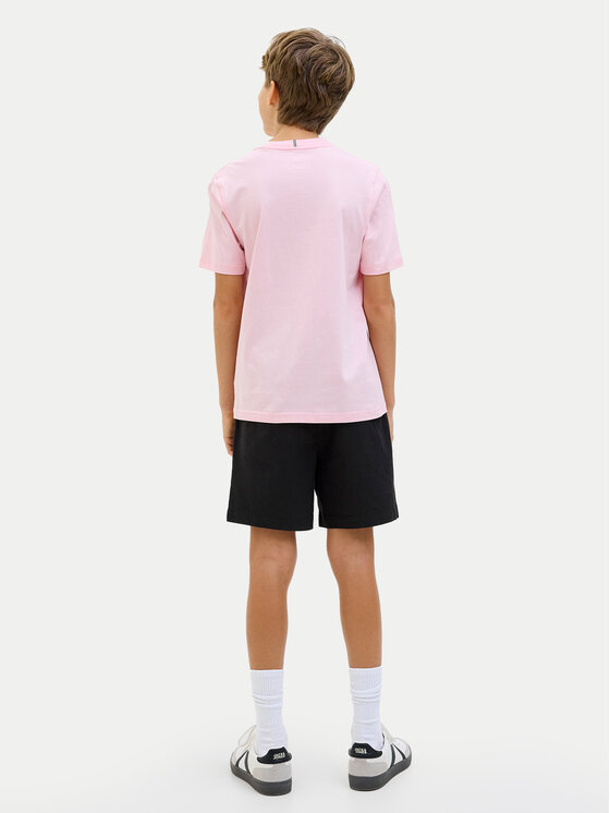 Jack & Jones Junior Jack & Jones Junior Bavlnené šortky Jaiden 12275013 Čierna Loose Fit