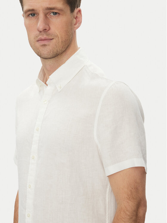 Michael Kors Michael Kors Cămașă CS1400I4YT Alb Slim Fit
