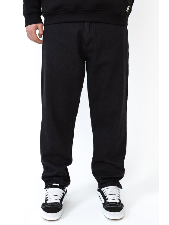 Mercur Mercur Jeansy Mural Czarny Baggy Fit