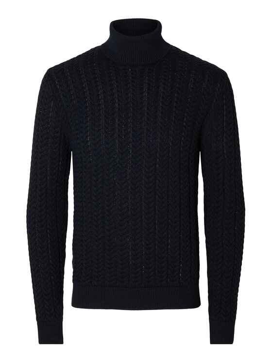 Selected Homme Selected Homme Rollkragenpullover 16090707 Dunkelblau Regular Fit