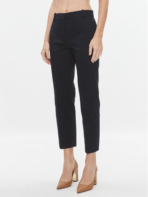 Tommy Hilfiger Chino nohavice Essential WW0WW39866 Tmavomodrá Slim Fit
