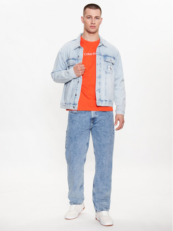 Calvin Klein Calvin Klein Тишърт Hero K10K111346 Оранжев Regular Fit