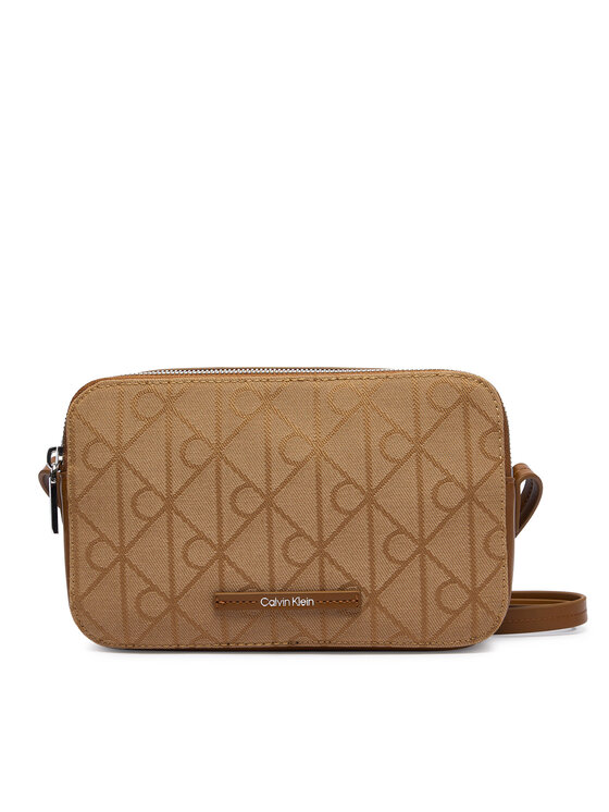 Calvin Klein Calvin Klein Táska Emblem Aop Jacquard Camera Bag LV04F3533G Barna