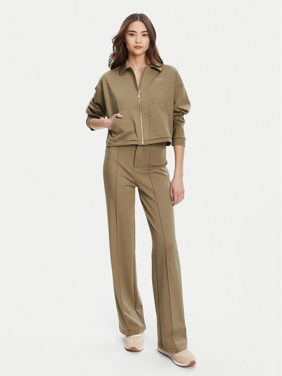 Guess Guess Pantaloni din material V5YB11 KCX42 Maro Regular Fit