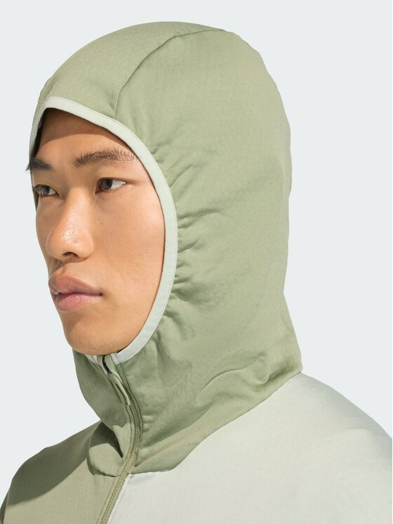 adidas adidas Bluza techniczna Terrex Xperior Climawarm Light Fleece Zielony Slim Fit