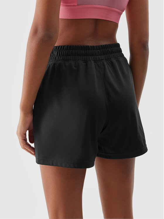 4F 4F Αθλητικό σορτς 4FWSS24TFSHF386-20S Μαύρο Regular Fit