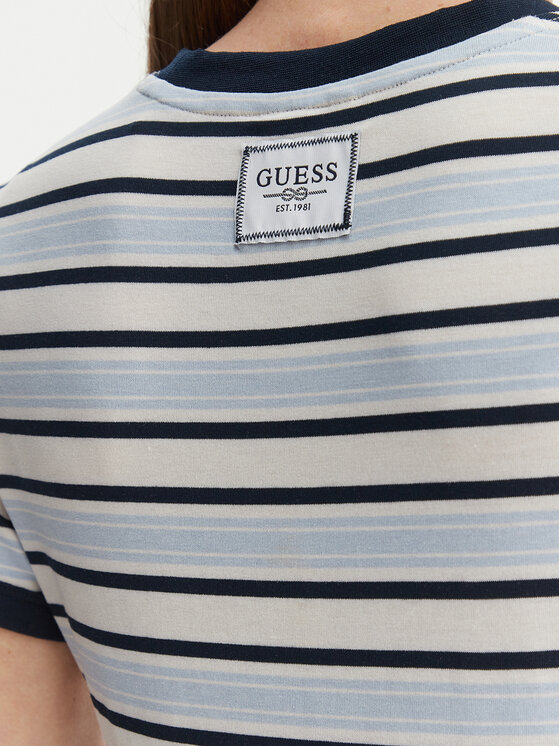 Guess Guess T-Shirt W6GI18 K3040 Niebieski Classic Fit