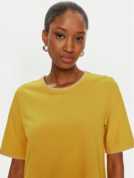 United Colors Of Benetton United Colors Of Benetton Marškinėliai 34G7D107B Geltona Regular Fit