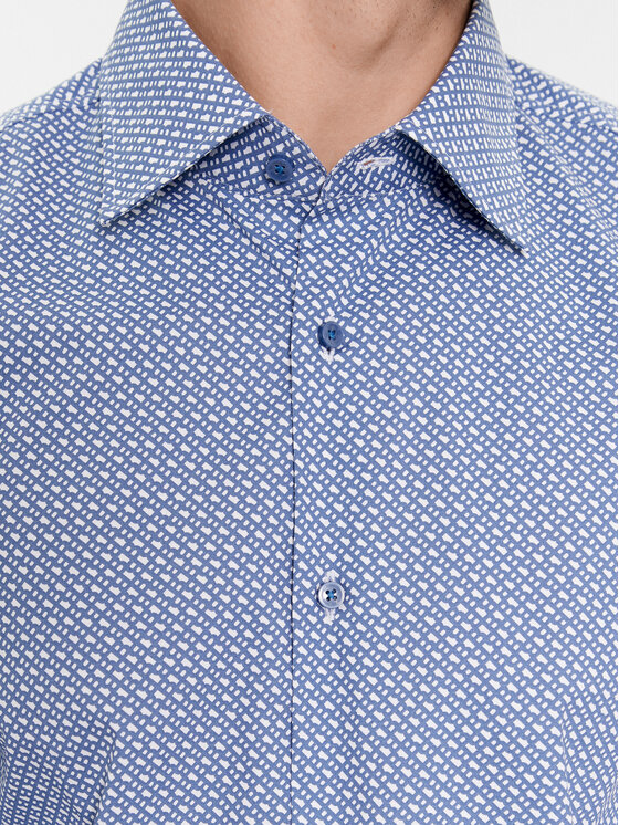 BOSS Boss Košulja H-Hank-Kent-C1-214 50478620 Plava Slim Fit