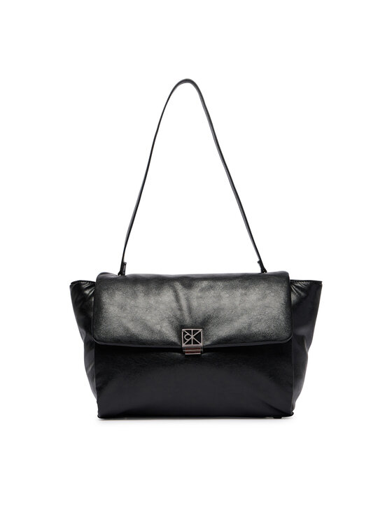 Calvin Klein Calvin Klein Handtasche Emblem Hw Padded Satchel LV04F3615G Schwarz