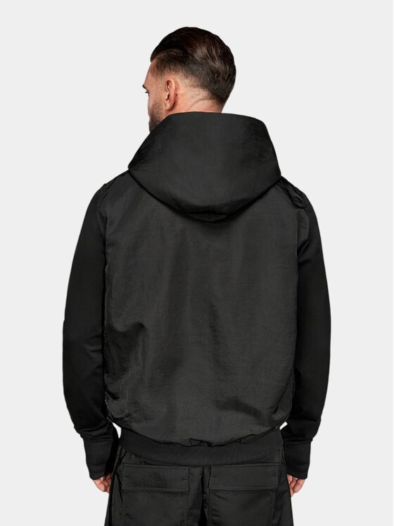 MADE BY SOCIETY MADE BY SOCIETY Kurtka anorak PULSE - H17740 Czarny Basic Fit