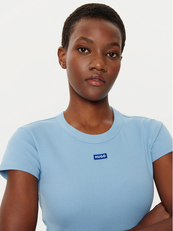 HUGO HUGO T-shirt Easy 50523924 Blu Slim Fit