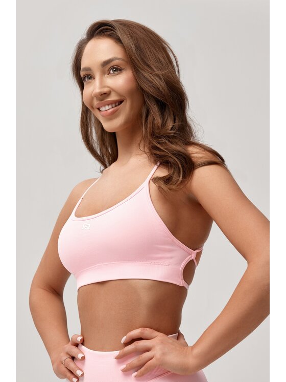ROUGH RADICAL ROUGH RADICAL Biustonosz sportowy SEAMLES GLOW BRA Różowy jasny