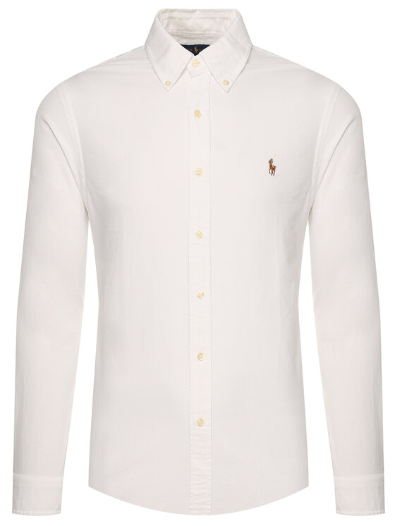 Polo Ralph Lauren Polo Ralph Lauren Cămașă Core Replen 710549084 Alb Slim Fit