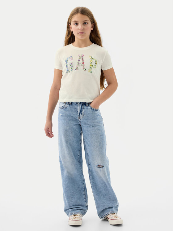 Gap Gap Футболка 888862 Écru Regular Fit